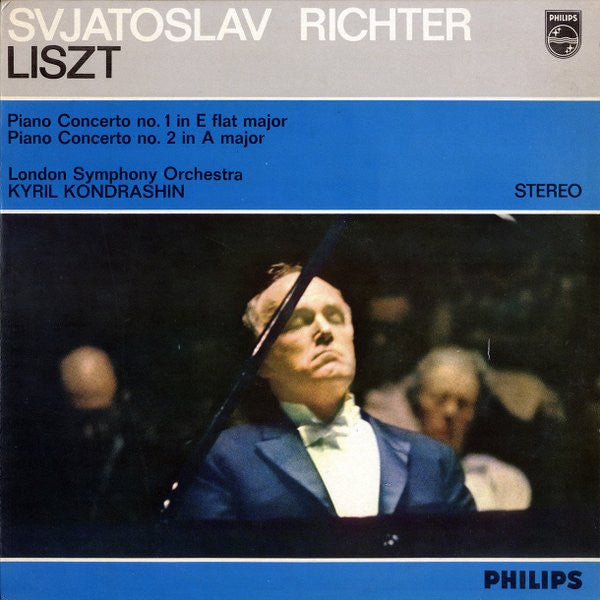 Sviatoslav Richter, Franz Liszt, London Symphony Orchestra, Kiril Kondrashin : Piano Concerto No. 1 In E Flat Major · Piano Concerto No. 2 In A Major (LP, RE)