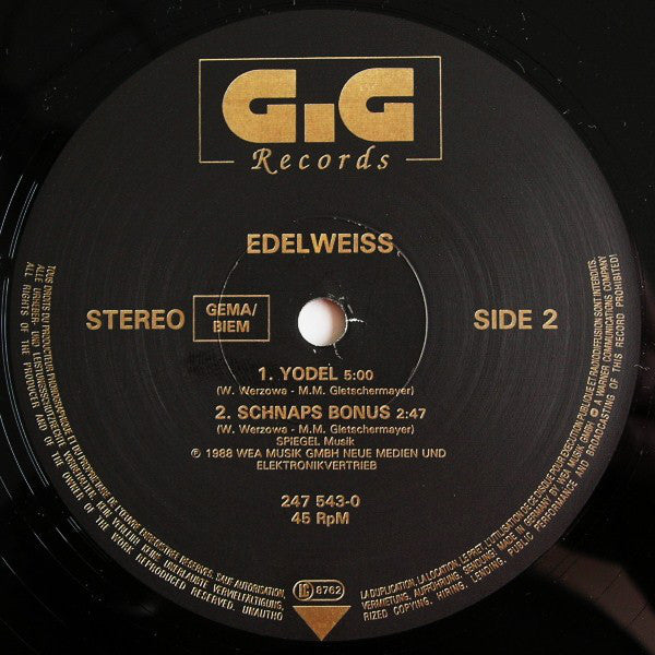 Edelweiss : Bring Me Edelweiss (12")