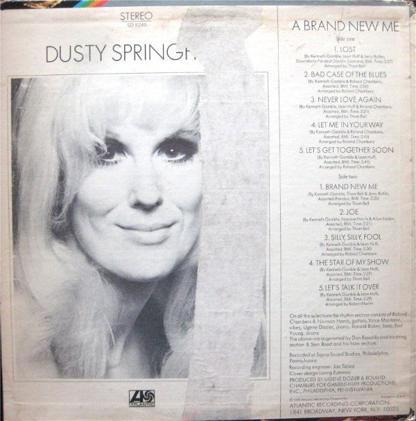 Dusty Springfield : A Brand New Me (LP, Album, PR )