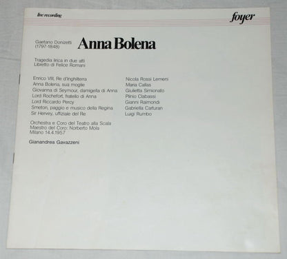 Gaetano Donizetti - Maria Callas, Giulietta Simionato, Nicola Rossi-Lemeni, Gianni Raimondi, Gianandrea Gavazzeni : Anna Bolena (Teatro Alla Scala Milano 1957) (Box, Album + 3xLP)