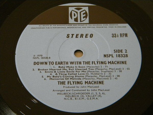 The Flying Machine : Down To Earth With The Flying Machine (LP, Album)