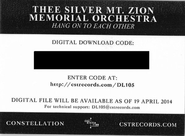 A Silver Mt. Zion Feat. Ariel Engle : Hang On To Each Other (12", EP)