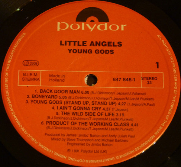 Little Angels : Young Gods (LP, Album)