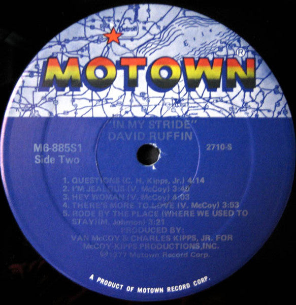 David Ruffin : In My Stride (LP, Album, Mon)