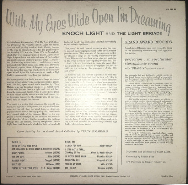 Enoch Light And The Light Brigade : With My Eyes Wide Open I'm Dreaming (LP)