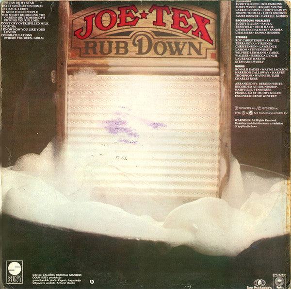 Joe Tex : Rub Down (LP)