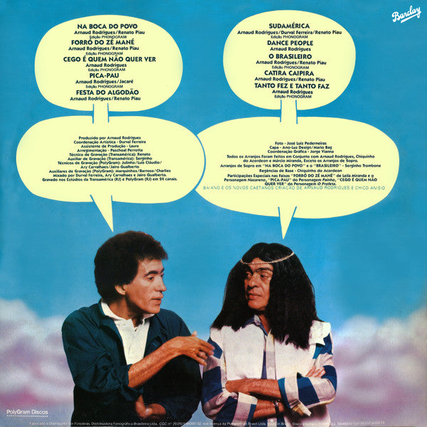 Baiano & Os Novos Caetanos : Sudamérica (LP, Album)