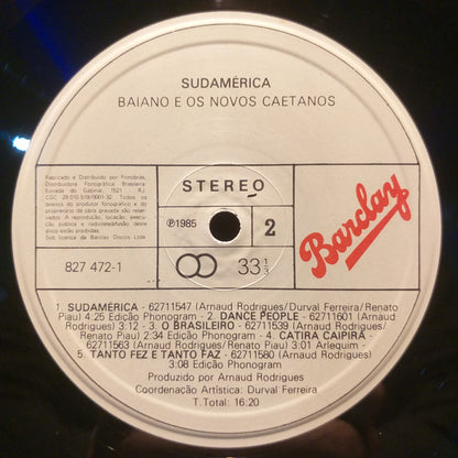 Baiano & Os Novos Caetanos : Sudamérica (LP, Album)