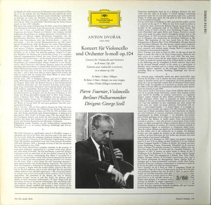 Antonín Dvořák - Pierre Fournier ‧ Berliner Philharmoniker ‧ George Szell : Konzert Für Violoncello (LP, RP)