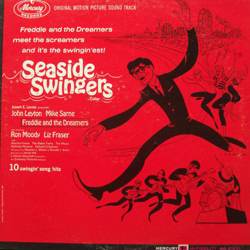 John Leyton - Mike Sarne - Freddie & The Dreamers : Seaside Swingers - Original Motion Picture Soundtrack (LP, Mono)