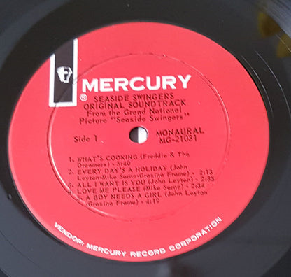 John Leyton - Mike Sarne - Freddie & The Dreamers : Seaside Swingers - Original Motion Picture Soundtrack (LP, Mono)