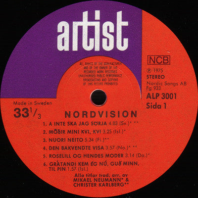 Nordvision : Nordvision (LP, Album)