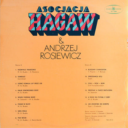 Hagaw & Andrzej Rosiewicz : Asocjacja Hagaw & Andrzej Rosiewicz (LP, Album, Red)