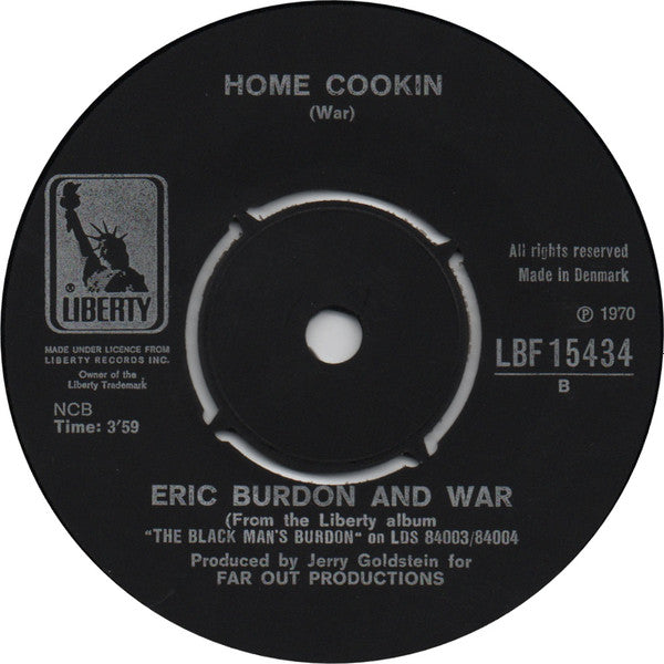 Eric Burdon & War : They Can't Take Away Our Music / Home Cookin' (7", Single)