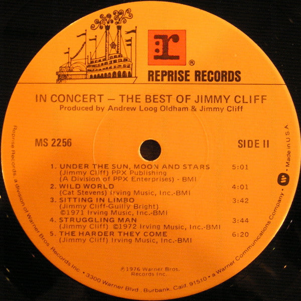 Jimmy Cliff : In Concert - The Best Of Jimmy Cliff (LP, Album)