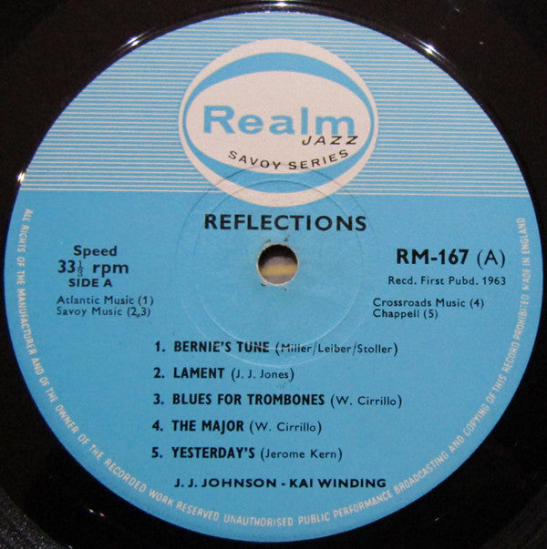 J.J. Johnson, Kai Winding : Reflections (LP, Album, Mono, RE)