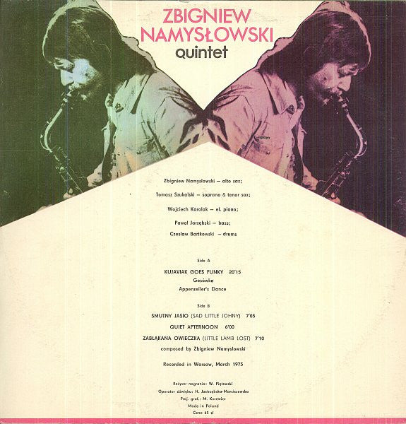 Zbigniew Namysłowski Quintet : Kujaviak Goes Funky (LP, Album, Red)