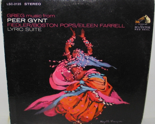 Edvard Grieg - Arthur Fiedler, Boston Pops Orchestra, Eileen Farrell : Music From Peer Gynt / Lyric Suite (LP, Album, RE, Whi)