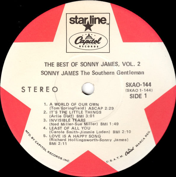 Sonny James : The Best Of Sonny James Vol.2 (LP, Comp)