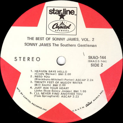 Sonny James : The Best Of Sonny James Vol.2 (LP, Comp)