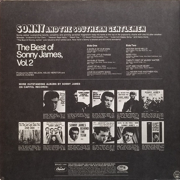 Sonny James : The Best Of Sonny James Vol.2 (LP, Comp)