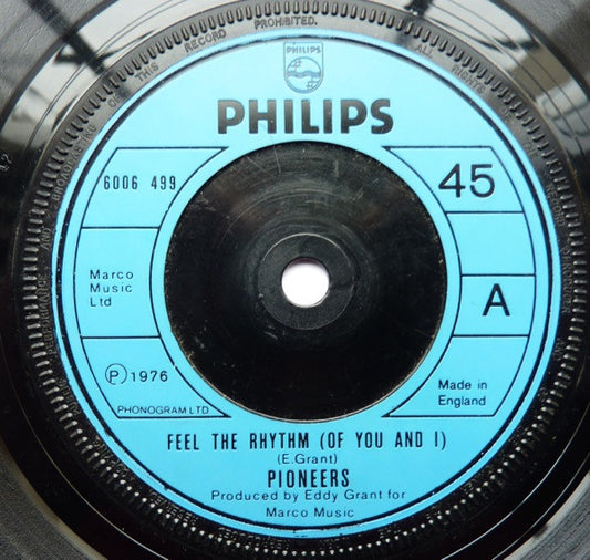 The Pioneers : Feel The Rhythm (Of You And I) (7", Single)
