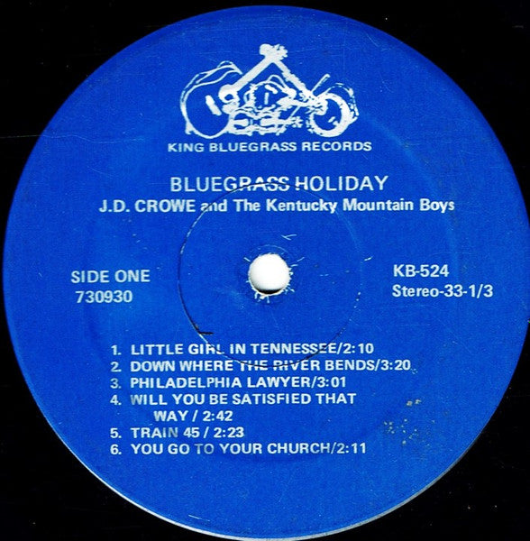 J.D. Crowe & The Kentucky Mountain Boys : Bluegrass Holiday (LP, Album, RE, Blu)