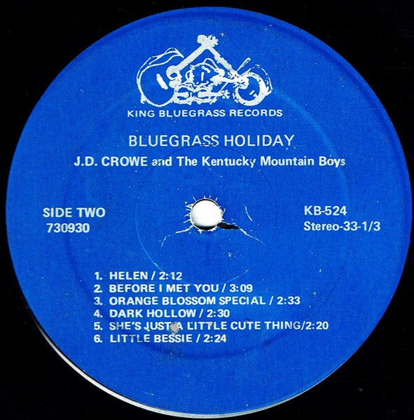 J.D. Crowe & The Kentucky Mountain Boys : Bluegrass Holiday (LP, Album, RE, Blu)