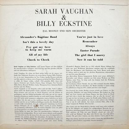 Billy Eckstine & Sarah Vaughan : Sarah Vaughan & Billy Eckstine (LP, Album)