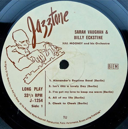 Billy Eckstine & Sarah Vaughan : Sarah Vaughan & Billy Eckstine (LP, Album)