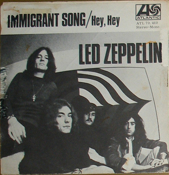 Led Zeppelin : Immigrant Song (7", Single)