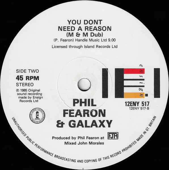 Galaxy (4) Featuring Phil Fearon : You Don't Need A Reason (12")