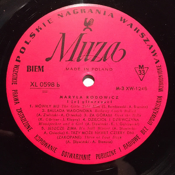 Maryla Rodowicz I Jej Gitarzyści : Żyj Mój Świecie (LP, Album, Mono, Red)