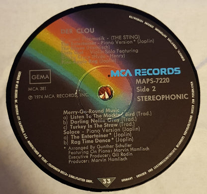 Marvin Hamlisch Featuring The Music Of Scott Joplin : The Sting (Original Motion Picture Soundtrack) (LP)