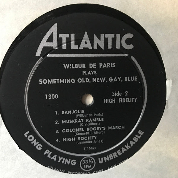 Wilbur De Paris : Wilbur De Paris Plays Something Old, New, Gay, Blue (LP, Album, Mono)