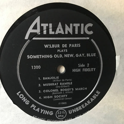 Wilbur De Paris : Wilbur De Paris Plays Something Old, New, Gay, Blue (LP, Album, Mono)