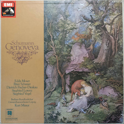 Robert Schumann, Edda Moser, Peter Schreier, Dietrich Fischer-Dieskau, Siegfried Lorenz, Siegfried Vogel, Rundfunkchor Berlin, Gewandhausorchester Leipzig, Kurt Masur : Genoveva (3xLP, Quad + Box)