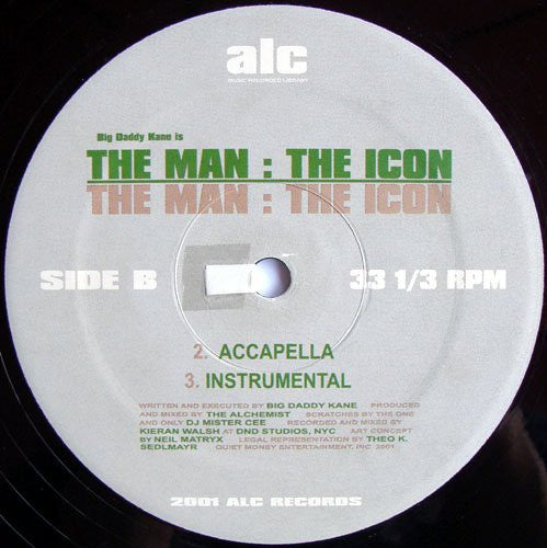 Big Daddy Kane : The Man: The Icon (12")