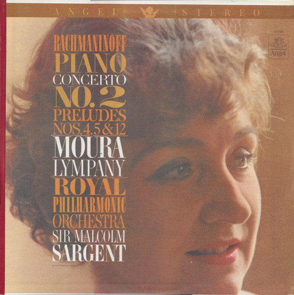 Sergei Vasilyevich Rachmaninoff, Dame Moura Lympany, Royal Philharmonic Orchestra Conducted By Sir Malcolm Sargent : Piano Concerto No. 2 In C Minor, Three Preludes (LP)