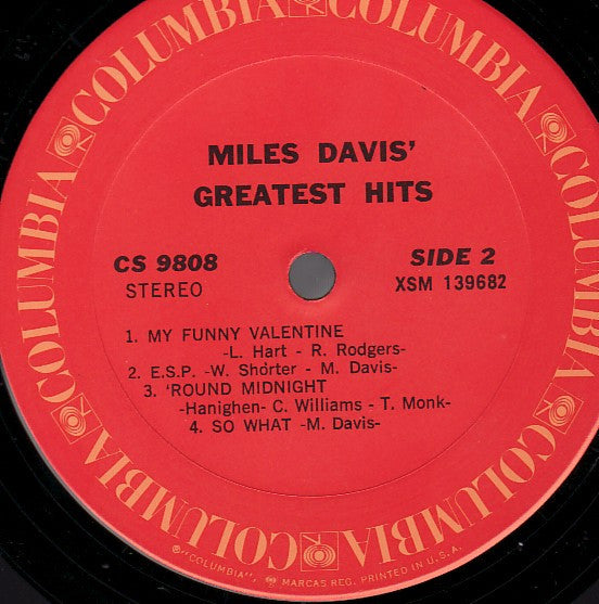 Miles Davis : Miles Davis' Greatest Hits (LP, Comp, RE, Pit)