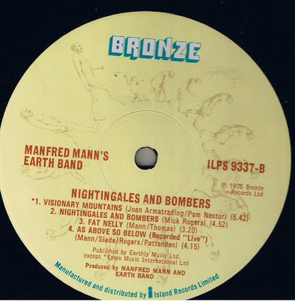 Manfred Mann's Earth Band : Nightingales & Bombers (LP, Album)