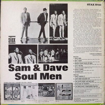 Sam & Dave : Soul Men (LP, Album)