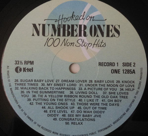 Various : Hooked On Number Ones / 100 Non Stop Hits (2xLP)