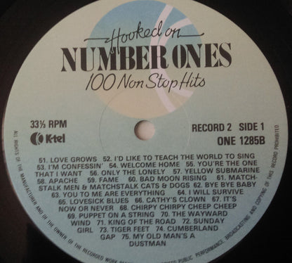 Various : Hooked On Number Ones / 100 Non Stop Hits (2xLP)