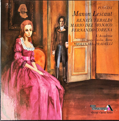 Giacomo Puccini, Mario del Monaco, Renata Tebaldi, Fernando Corena, Coro Dell'Accademia Nazionale di Santa Cecilia And Orchestra dell'Accademia Nazionale di Santa Cecilia Conducted By Francesco Molinari-Pradelli : Manon Lescaut (2xLP + Box)