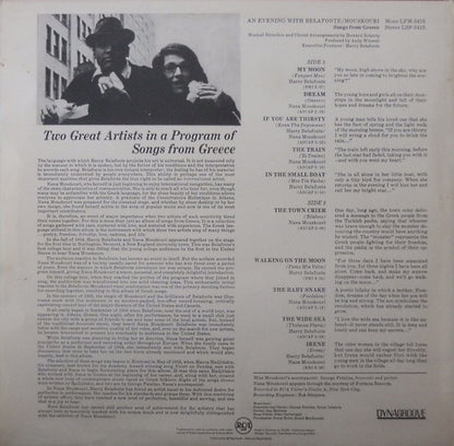 Harry Belafonte / Nana Mouskouri : An Evening With Belafonte / Mouskouri (LP, Album, RE)