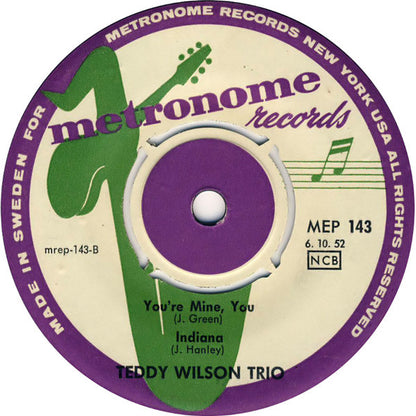 Teddy Wilson Trio : Vol. 2 (7", EP)