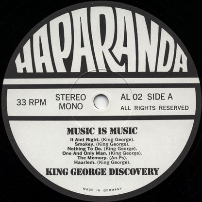 King George Discovery : King George Discovery (LP, Album, Whi)