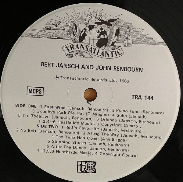 Bert Jansch & John Renbourn : Bert And John (LP, Album, RE)