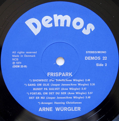 Arne Würgler : Frispark (LP, Album)